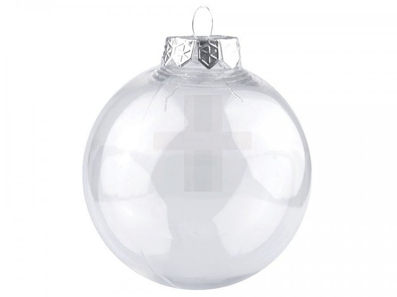 Weihnachtskugel transparent 10 cm - 2 St. Christbaumschmuck