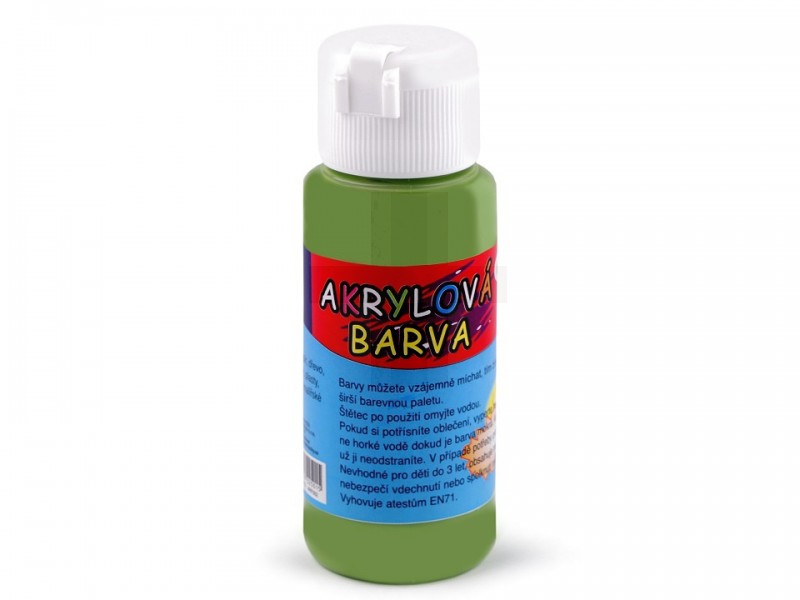 Acrylfarbe - 60 ml  Farbe, Pinsel