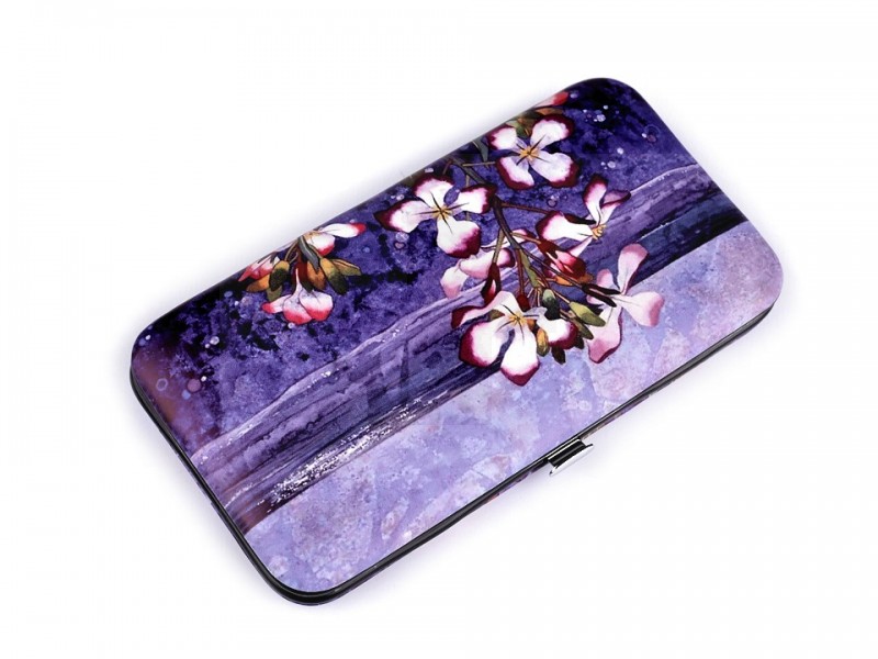 Maniküre im Etui mit Blumen Geschenkidee