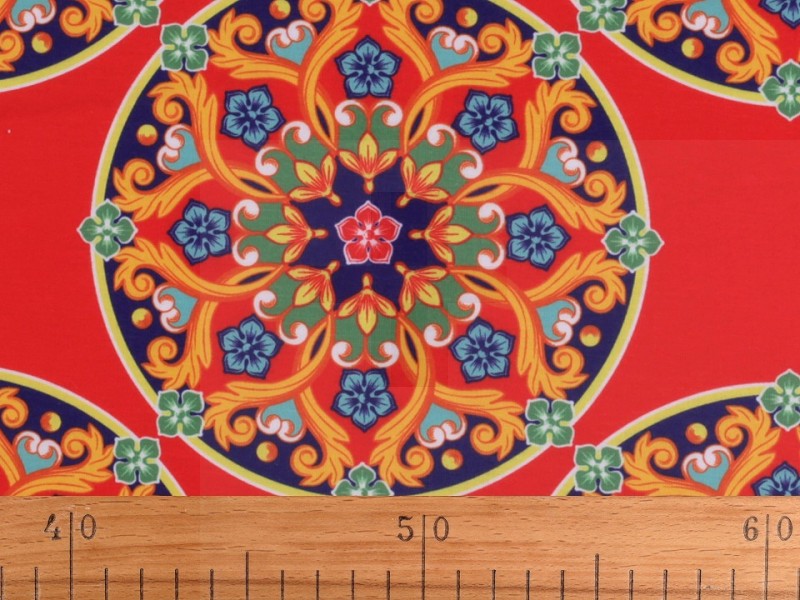 Jerseystoff - Mandala Polyesterstoffe, Mischfaser