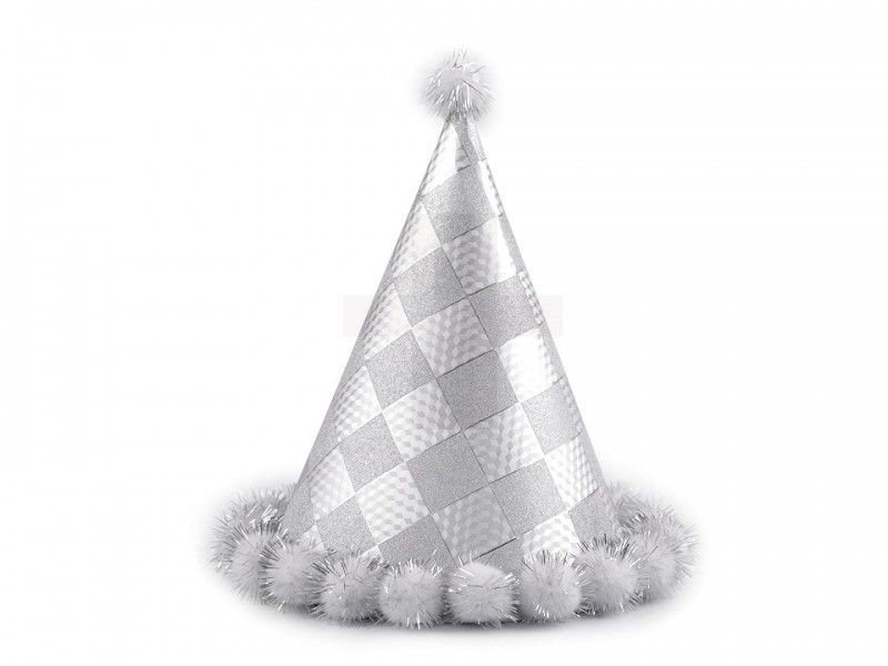 Partyhut mit Pompons - 2 St./Packung Geburtstag