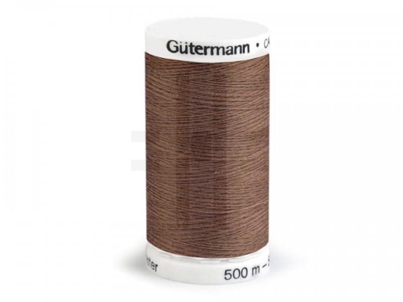 Güttermann Nähgarn 500 M - Beige/Braun Bindfäden, Nähgarne