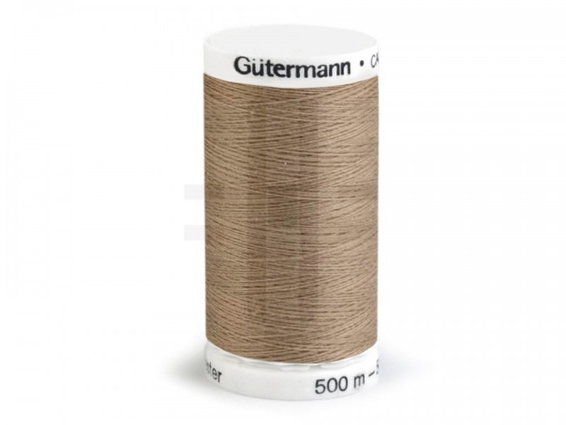 Güttermann Nähgarn 500 M - Beige/Braun Bindfäden, Nähgarne