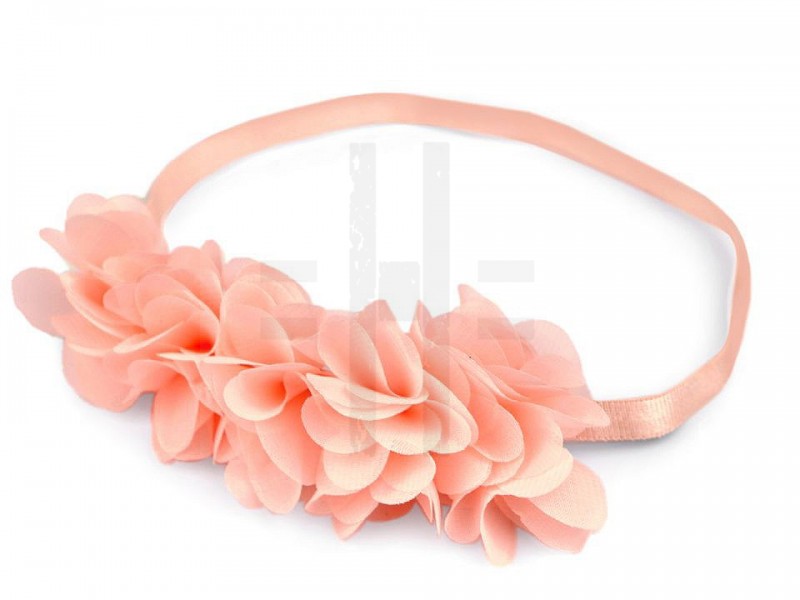 Elastisches Haarband mit Blumen  Haarschmuck