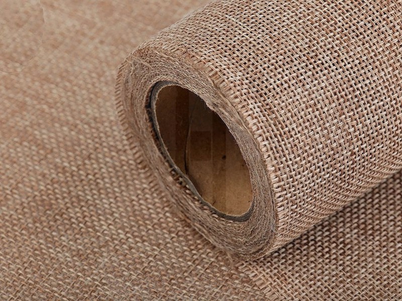 Juteband Imitat - 4,5 Meter Leinenstoffe, Jute