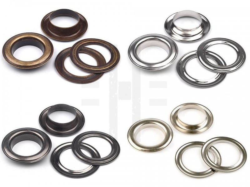 Ösen mit Scheibe Innen 22 mm - 10 Set/Packung Kurzwaren aus Metall