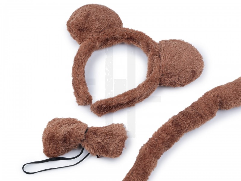 Karnevalsset - Teddybär Maske, Accessoires