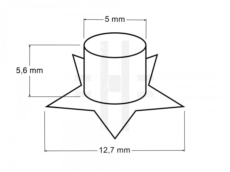    Ösen mit Scheibe Stern - 50 Set Kurzwaren aus Metall