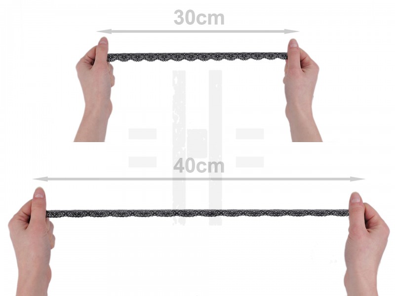 Elastische Spitze 16 mm - 25 Meter Maderira-, Spitzenborten