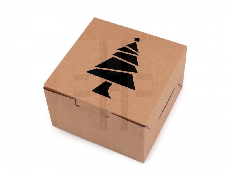   Christmas Paper Box Natural - 10 St./Packung Geschenke einpacken