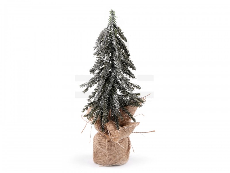            Künstlicher Weihnachtsbaum mit Glitzer - 29 cm