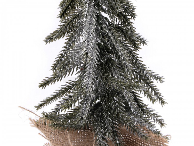            Künstlicher Weihnachtsbaum mit Glitzer - 29 cm