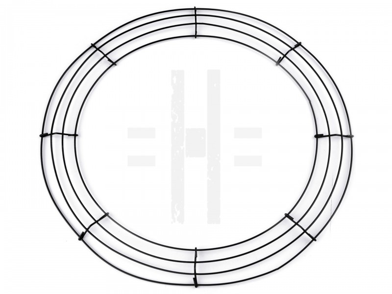 Drahtbasis für Kranz  - 45 cm Metall, Magnete