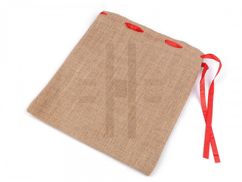        Geschenkbeutel mit Band Jute mit wasserfester Folie - 25 x 30 cm  Geschenke einpacken