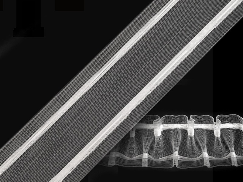 Gardinenband Smokfalten - 50 m Gummibänder