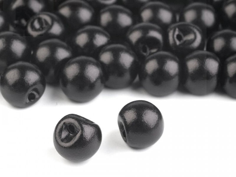 Perlen zum Annähen schwarz - 20 St./Packung Knöpfe, Verschlüsse