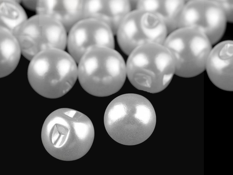 Perlen zum Annähen 20 St./Packung - Weiß Knöpfe, Verschlüsse