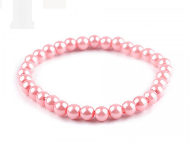 Perlenarmband - Rosa Armbänder, Ringe
