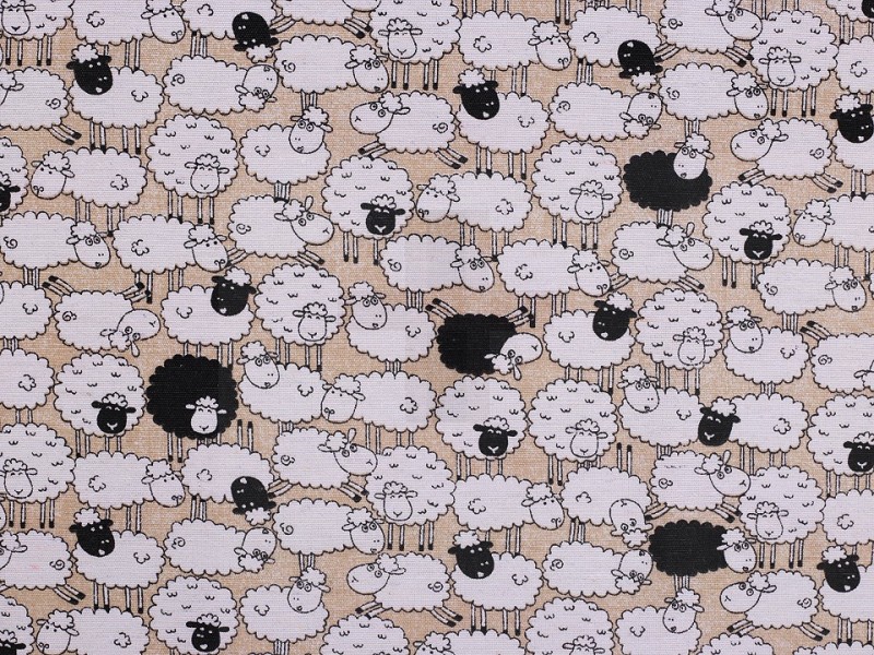 Decorative Fabric Loneta Sheep Polyesterstoffe, Mischfaser