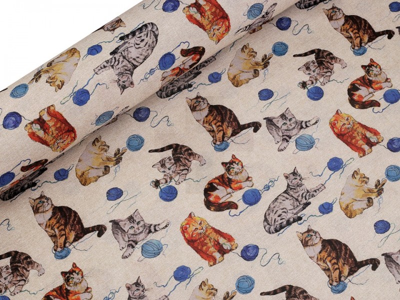 Decorative Fabric Loneta - Katze Polyesterstoffe, Mischfaser