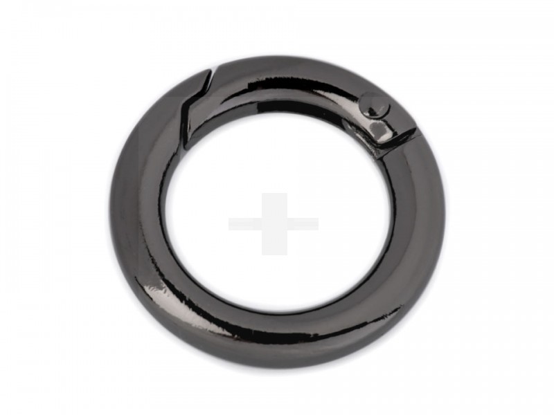 Karabiner Ring für Handtaschen - 18 mm Metall, Magnete
