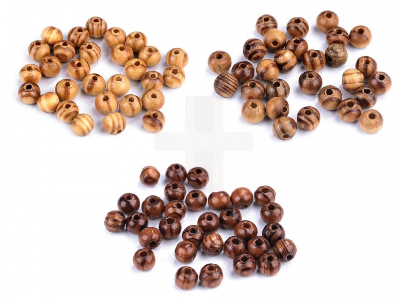 Holzperlen - 70 St. Perlen,Einfädelmaterial