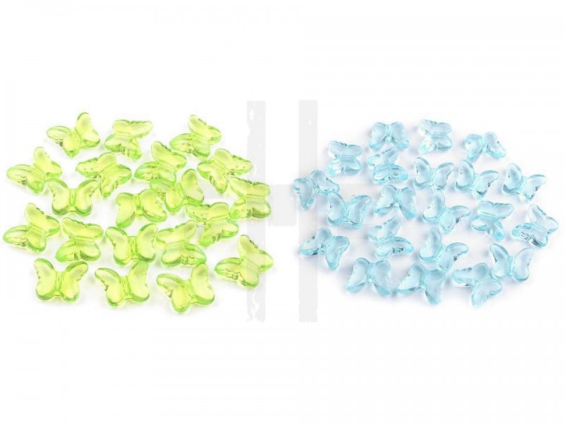 Plastikperlen Schmetterling - 20 St./Packung Perlen,Einfädelmaterial