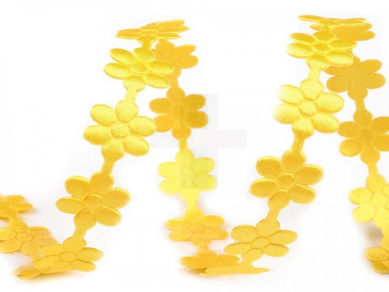 Blumenranken-Band Satin - 22,5 Meter Bänder,Borten