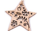 Weihnachtsschmuck aus Holz - 2 St. Christbaumschmuck