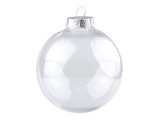 Weihnachtskugel transparent - 2 St. Styropor, Plastik