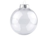 Weihnachtskugel transparent 10 cm - 2 St. Christbaumschmuck