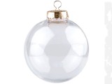 Weihnachtskugel transparent 10 cm - 2 St. Christbaumschmuck