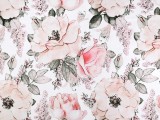 Jerseystoff - Blumen Polyesterstoffe, Mischfaser