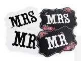   Hochzeitsschilder MR und MRS zum Aufhängen Hochzeit Dekoration