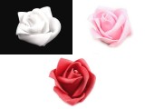 Dekoration Rose - 10 St./Packung Blumen, Federn