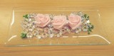 Dekoration Rose - 10 St./Packung Blumen, Federn