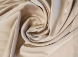 Armani Satin elastisch - Beige Satin, Chiffon, Organza