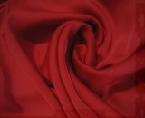 Armani Satin elastisch - Dunkelrot Satin, Chiffon, Organza