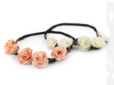 Elastisches Haarband mit Blumen