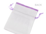 Geschenksäckchen mit Lavendeldruck - 3 St. Geschenke einpacken