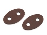 Kordelstopper aus Kunstleder - 4 St./Packung
