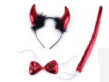 Karneval Set - Teufel Maske, Accessoires