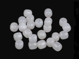  Synthetic Mineral Beads White Agate - 24 St./Packung Mineral, echte Perlen