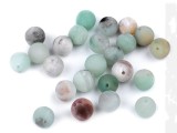 Amazonit matt synthetisches Mineral - 10 St./Packung Mineral, echte Perlen