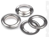 Ösen mit Scheibe Innen 22 mm - 10 Set/Packung Kurzwaren aus Metall