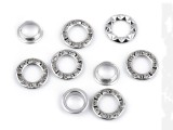      Ösen mit Scheibe Innen 10 mm - 5 Set Kurzwaren aus Metall