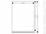 Cellophanbeutel mit Klebestreifen 20 x 29 cm - 100 St. Papier,Zellophan,Folie
