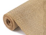   Naturjute mit Lurex - 5 Meter Leinenstoffe, Jute