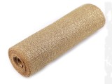   Naturjute mit Lurex - 5 Meter Leinenstoffe, Jute