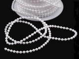            Perlenkette 3 mm schneeweiß - 3 Meter